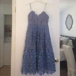 Self Portrait Blue Dress
